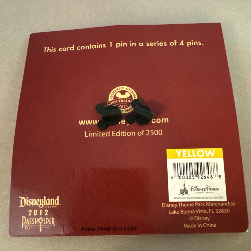 Brand New Disneyland Resort 2012 Pass Holder Stitch Limited Edition Pin ...