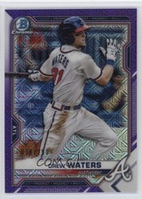 2021 Bowman Chrome Prospects Mega Box Purple Mojo Refractor Drew Waters 1s6p