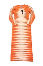 New Fashion Nova Margo Sweater Maxi Dress Orange Bodycon Size 1X 