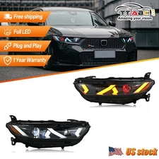 Full LED Headlights Fit For Honda Accord 11Th Gen 2023-2025 Head Lamps Assembly