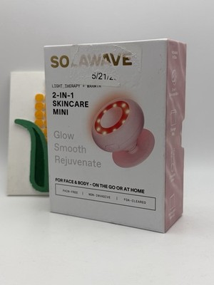Solawave 2-in-1 Skincare Mini Red & Near-Infrared LED Light Therapy Brand New