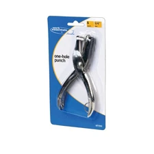 Swingline Work Essentials 5 Sheet Capacity Single Hole Paper Punch Silver