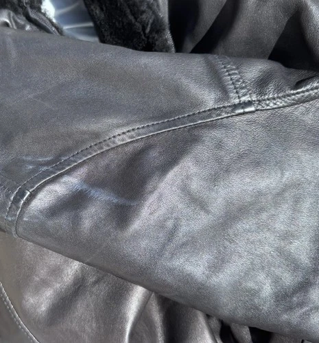 $25k Brioni Fur Black Bomber Jacket Italy Stunning Leather Lined Reversible image 17