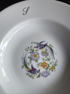 Französische Limoges ''Paradiesvogel und orientalische Blume'' Muster. 15