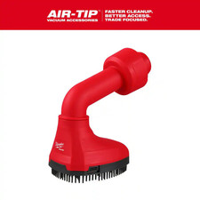 Milwaukee AIR-TIP 1-1/4 In. - 2-1/2 In. Swiveling Palm Brush Wet/Dry Shop Vac At