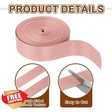 uxcell Pink PU Faux Leather Strips 25mm Wide 5 Yard Roll for DIY Craft Projects