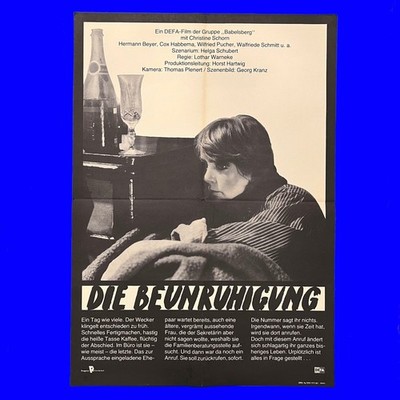 DDR Progress Filmplakat - Die Beunruhigung - DEFA 1981 ''Christine Schorn'' A2