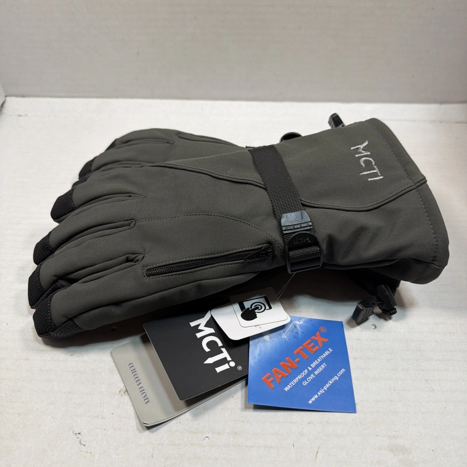 MCTi men’s waterproof wind-proof thermal winter ski gloves for snowboard size L