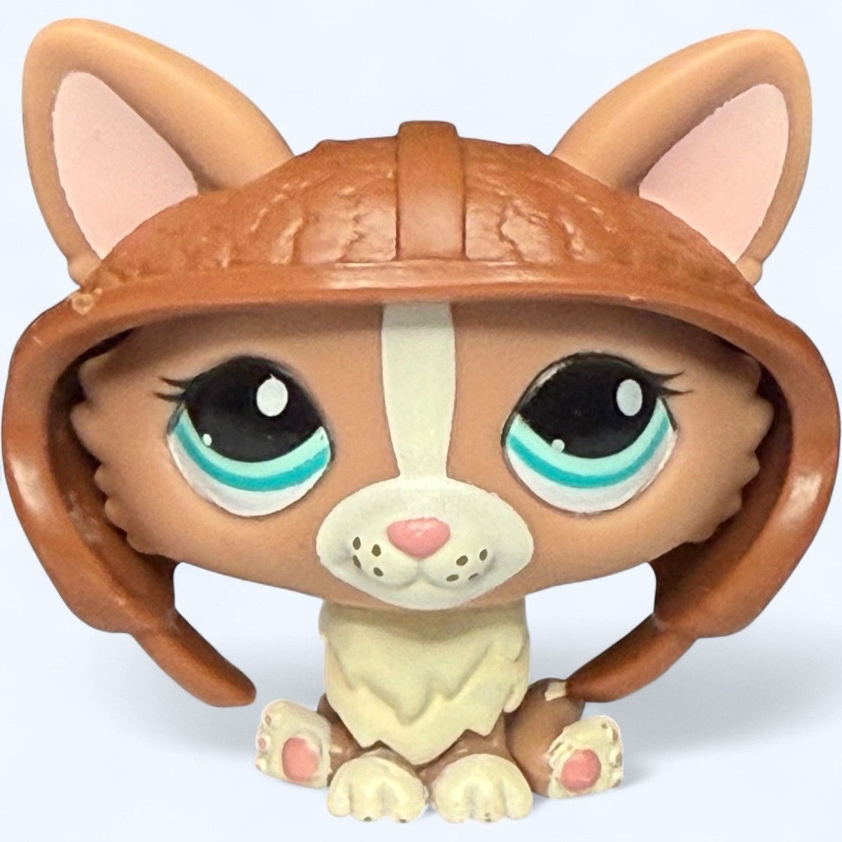 LPS Littlest Pet Shop #1864 Brown White Corgi Dog Blue Eyes with