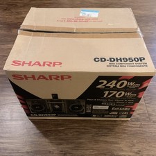 Sharp CD-BH950P Mini Componente HIFI Estéreo 240W CD Cassette Radio AUX Control Remoto