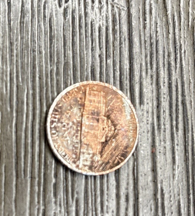 Jefferson nickel On Cent Planchet Error 1988 - Image 4 of 4