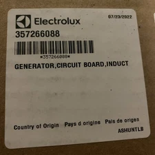 Electrolux Cooktop Generator Circuit Board PN 357266088
