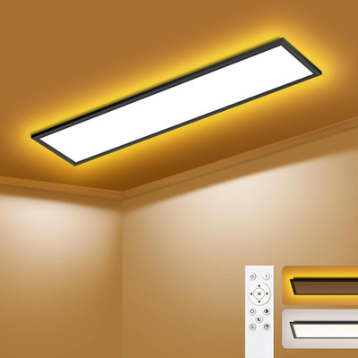 LED Deckenleuchte Dimmbar - LED Panel 120X30Cm, 44W 4400LM Deckenlampe Mit Fernb