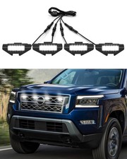 LED Grill Lights for 2022 2023 2024 Nissan Frontier PRO4X Prox SV S, White  ...