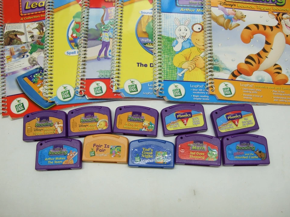 10 cartuchos de juego Leapfrog LeapPad con lote de libros ¡Súper bonitos! ¡Aprendizaje! Foto 4 de 4
