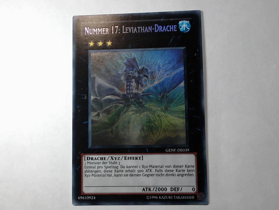 Yugioh NUMMER 17: LEVIATHAN-DRACHE , genf-de039 Ghost Rare deutsch Near Mint - Bild 2 von 4