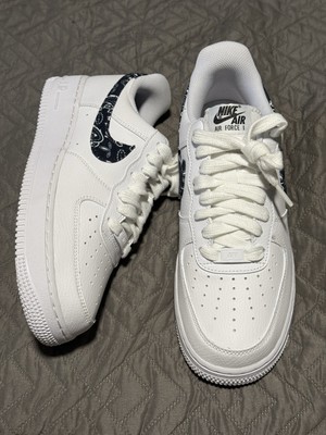 Nike Air Force 1 '07 Essentials Black Paisley. Women s Size 9, DH4406-101