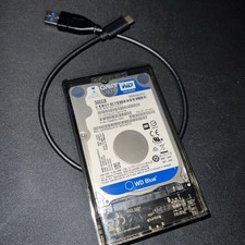WD Blue WD5000LPCX 500GB 2.5" SATA HDD Hard Drive with USB-C Enclosure