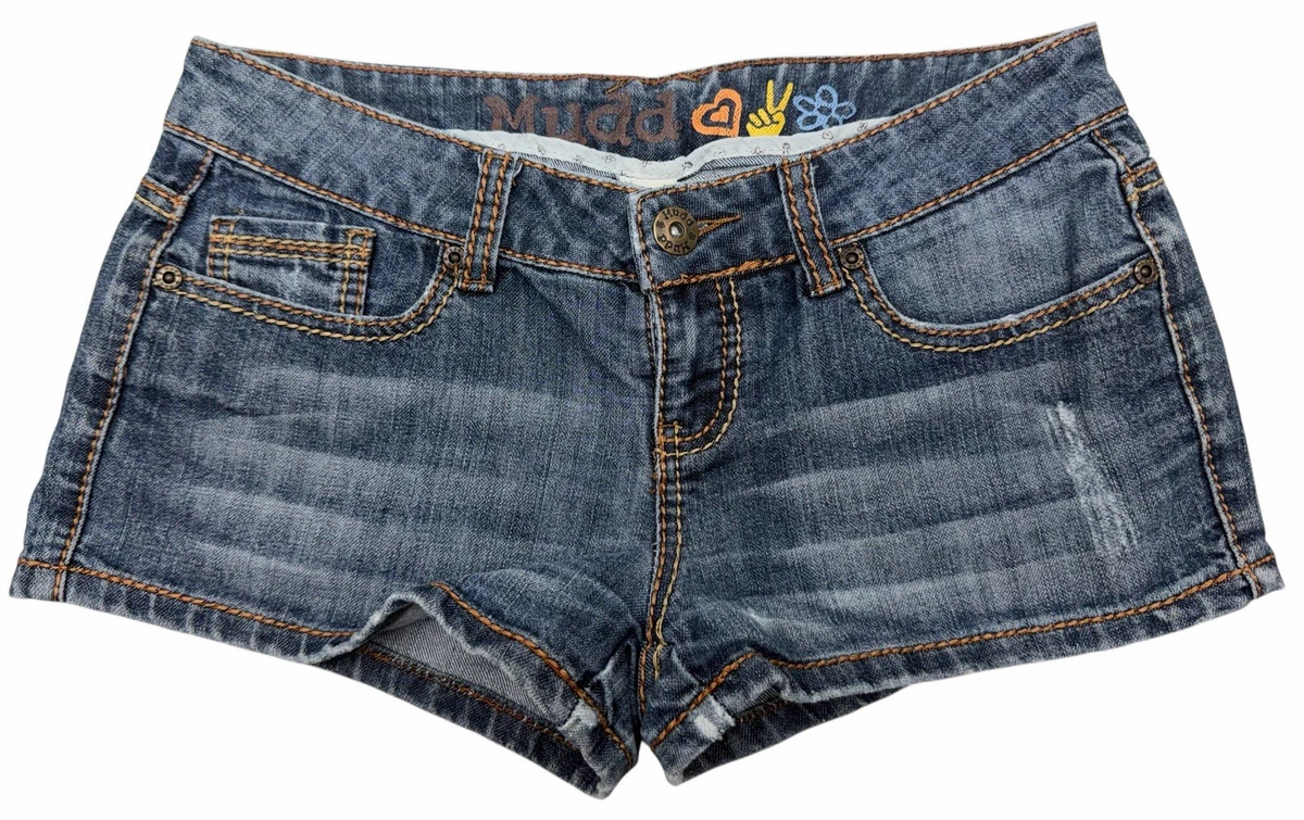 Short Mudd Denim Foncé Paillettes Dorées - Taille 11 Junior - NEUF Sans étiquette
