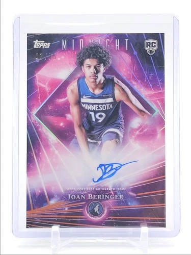 JOAN BERINGER 2025-26 TOPPS MIDNIGHT DARK MATTER ROOKIE DUSK AUTO /75 Q3668