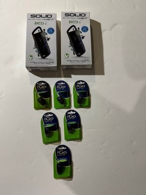 Lot of Solio Battery Packs + Solarbility & iGo Power Tips - New in Package