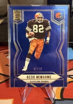 2025 Panini Donruss Elite Ozzie Newsome Blue Cleveland Browns /75 
