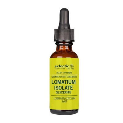 Eclectic Herb - Lomatium Isolate Glycerite | Natural 0.27 Fl Oz (Pack of 1) 