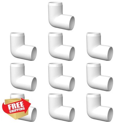 letsFix 10pc 3/4'' 90 Degree PVC Elbows