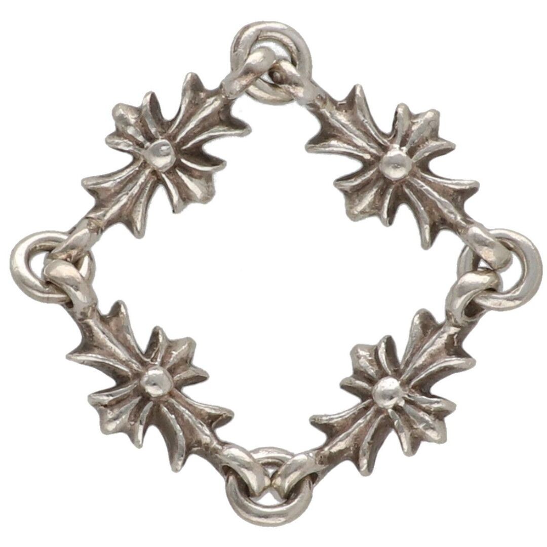 Used CHROME HEARTS Tiny E CH Plus Ring Size 12 SV… - image 2