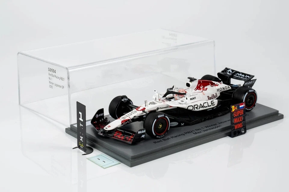 F1 RED BULL RB21 #1 Max Verstappen Winner Japanese GP 2025 1/43 SPARK S9594 - Photo 2/4