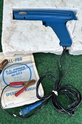 Vintage All-Pro No 523 DC Timing Light 6V 12V Manual Tray Made USA