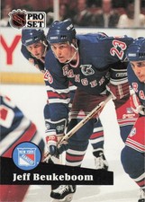 1991-92 Pro Set #444 Jeff Beukeboom