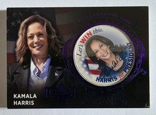 Decision 2024 KAMALA HARRIS Purple Foil COMMEMORATIVE COIN #HC3 #'d 2/2