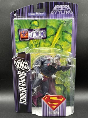 2007 Superman DC Super Heroes 6'' Figure BIZARRO BLACK NAME TAG VARIATION look