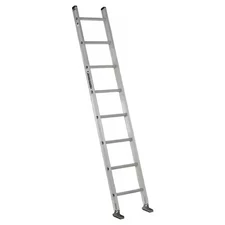 Louisville Ae2108 8 Ft. Overall H, Straight Ladder, Aluminum, 8 Steps, Natural
