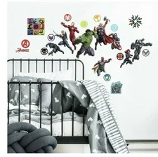 RoomMates 26pc Marvel AVENGERS Removable & Repositionable Wall Decals!