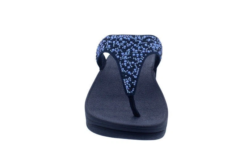 Sandalias FitFlop Lulu Chrystal-Mix De Dedo Medianoche Azul Oscuro - Imagen 3 de 4