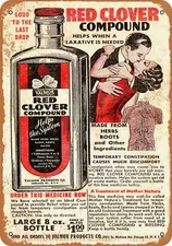 METAL SIGN - 1946 Valmor Red Clover Compound - Vintage Look Reproduction