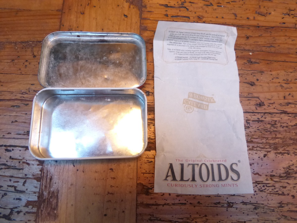 希少ALTOIDS アンティーク缶 Vintage ALTOIDS Great Britain Tin INSERT Original Peppermint Empty