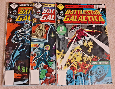 Battlestar Galactica 1979 Lot Of 3 - #1 #2 #3 Marvel Comics | eBay