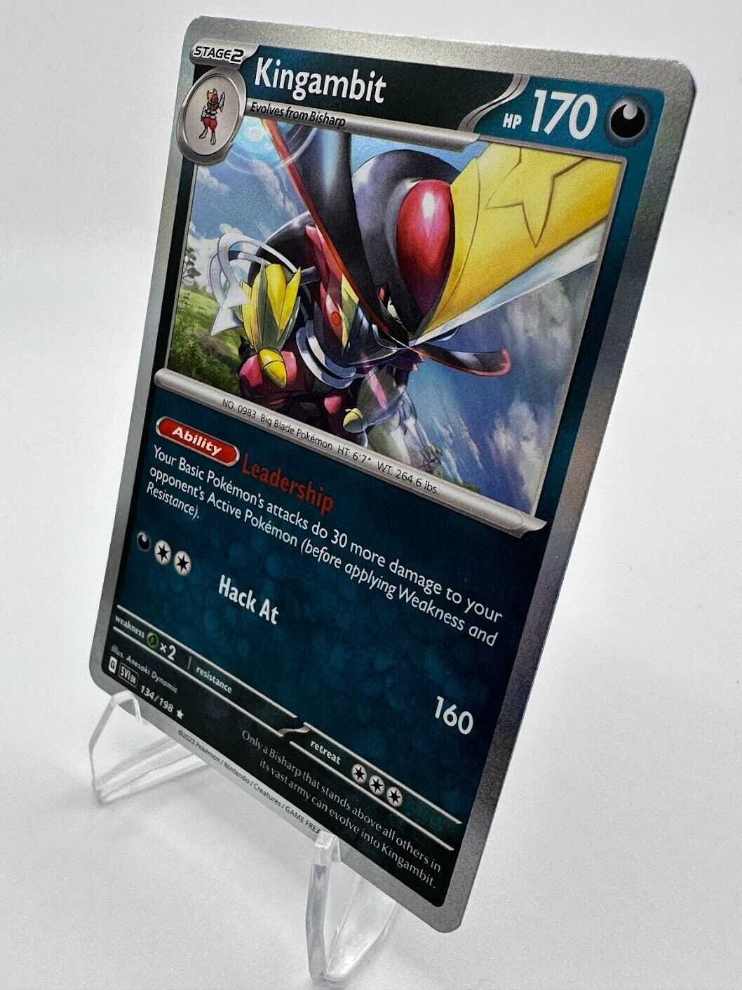 Kingambit 134/198 * SCARLET & VIOLET ENGLISH * ULTRA RARE HOLO POKEMON CARD  TCG