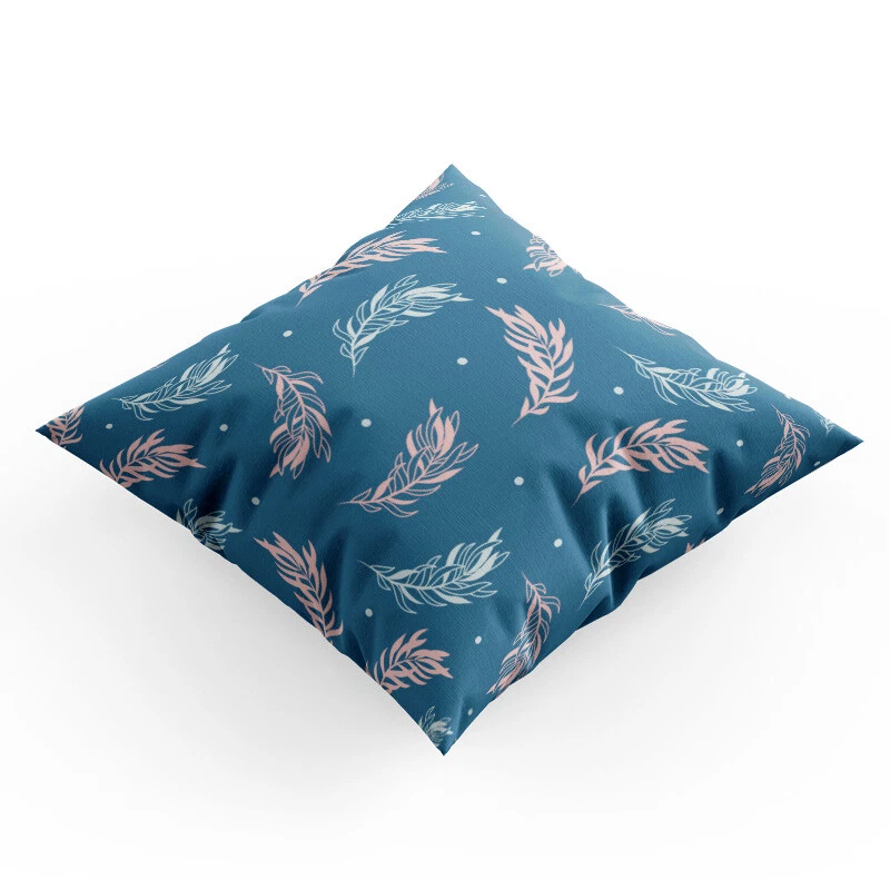 Capa de almofada 40 x 40 cm estampa completa exclusiva padrão floral pastel II feita na UE - Imagem 2 de 4