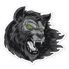 Werewolf Wolf Sticker Decal