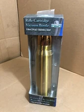 River's Edge Products Rifle Cartridge Vacuum Bottle 1 Liter 34oz Gold Copper ~