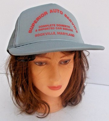 Snapback Mesh Back Trucker Cap Hat Superior Auto Service Rockville MD 