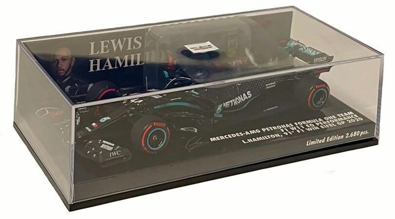Minichamps Mercedes F1 W11 91st GP Win Eifel GP 2020 - Lewis Hamilton 1/43 Scale - Image 2 of 4