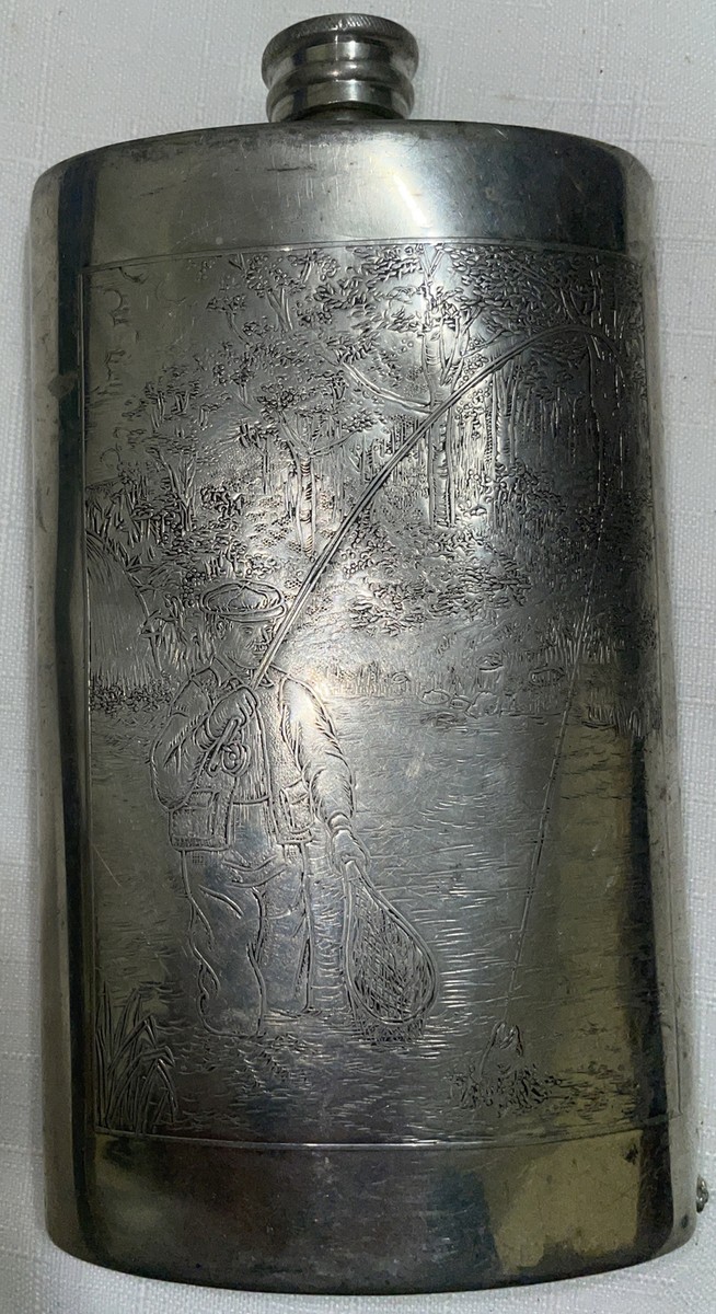 Vintage Orvis Trout Fishing 8 oz Hip Flask (Sheffield England) | eBay