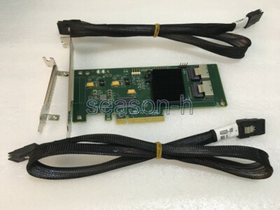 LSI Logic Controller Card MegaRAID SAS 9211-8i 8Port 6Gb HBA+ 2pcs 8087 to 8087