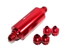 RED 40 Micron High Flow Fuel Filter w/reusabl...