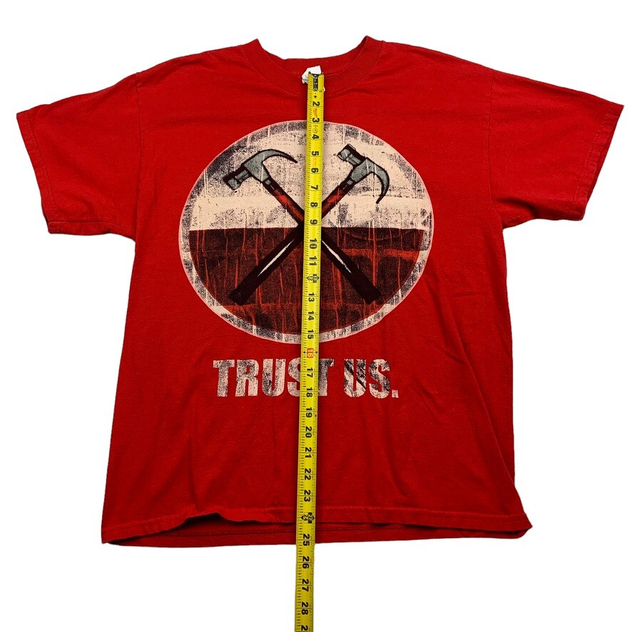 Roger Waters ピンクフロイド 2010ツアーTシャツ Vintage 2010 ROGER WATERS The Wall Tour T Shirt Large PINK